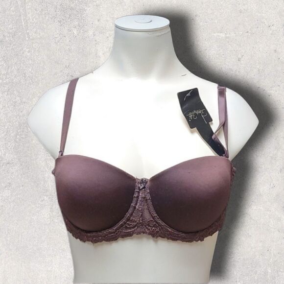 RENE ROFE BROWN CONVERTIBLE UNDERWIRE BRA, SIZE 36B - Picture 1 of 5